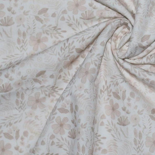 Popeline Waldblumen pastell