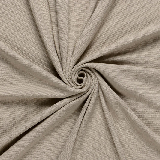 Baumwoll-Strickstoff beige