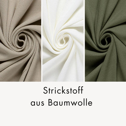 Baumwoll-Strickstoff beige