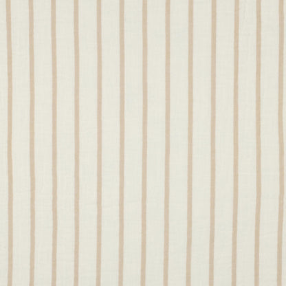 Musselin Streifen beige