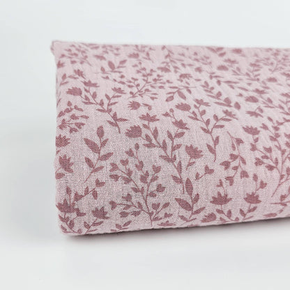 Musselin Blumenprint altrosé
