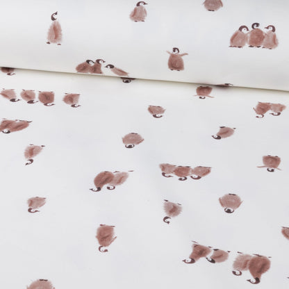 French Terry Pinguine von Family Fabrics