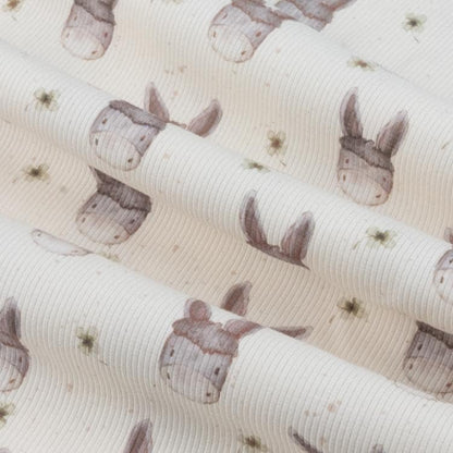 Rippjersey Esel von Family Fabrics