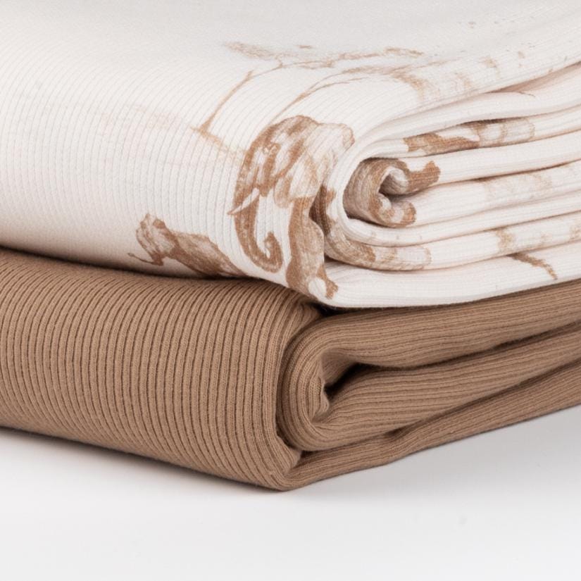 Rippjersey Safari von Family Fabrics