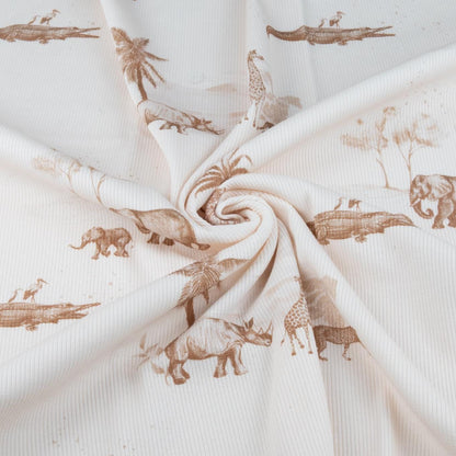 Rippjersey Safari von Family Fabrics