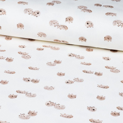 Rippjersey Igel von Family Fabrics