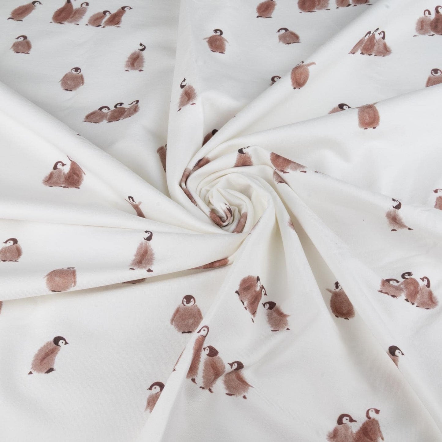 French Terry Pinguine von Family Fabrics