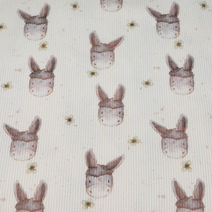 Rippjersey Esel von Family Fabrics