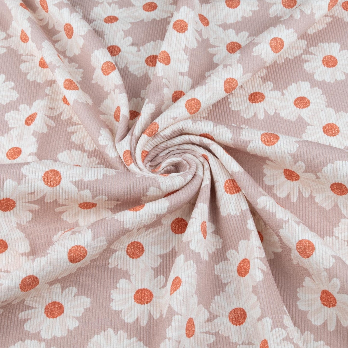 Rippjersey Blumen 'Marigold' von Family Fabrics