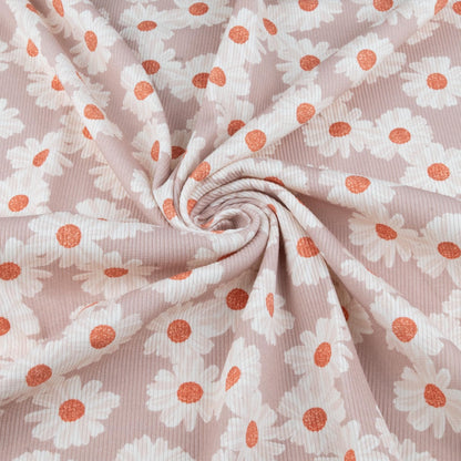 Rippjersey Blumen 'Marigold' von Family Fabrics