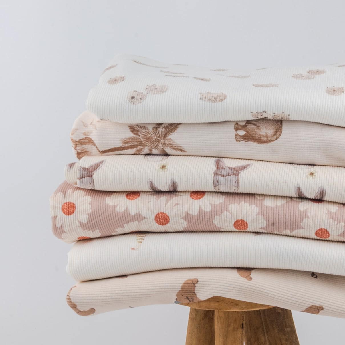 Rippjersey Blumen 'Marigold' von Family Fabrics