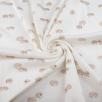 Rippjersey Igel von Family Fabrics