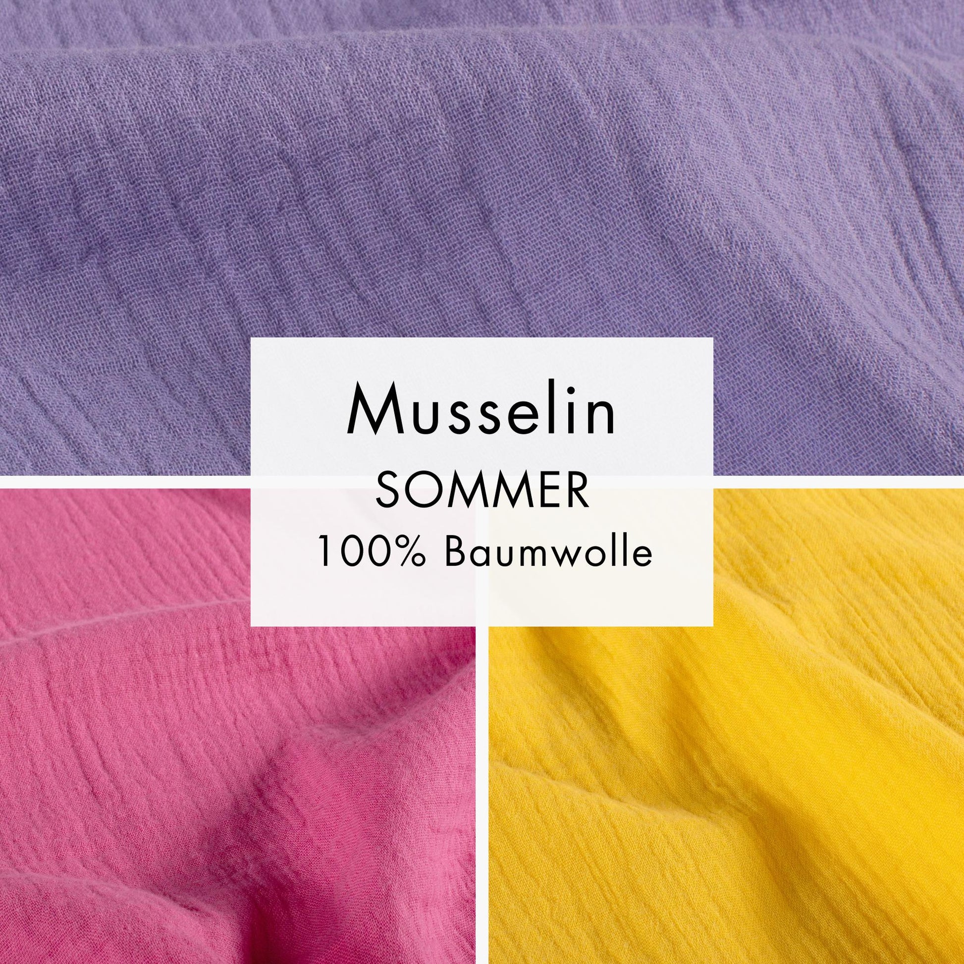 Musselin uni | Sommerfarben - elli&else