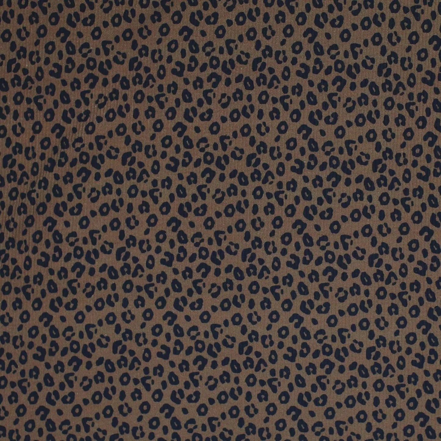 Rib Jersey Leo Print kakao - Stoff bei elli&else