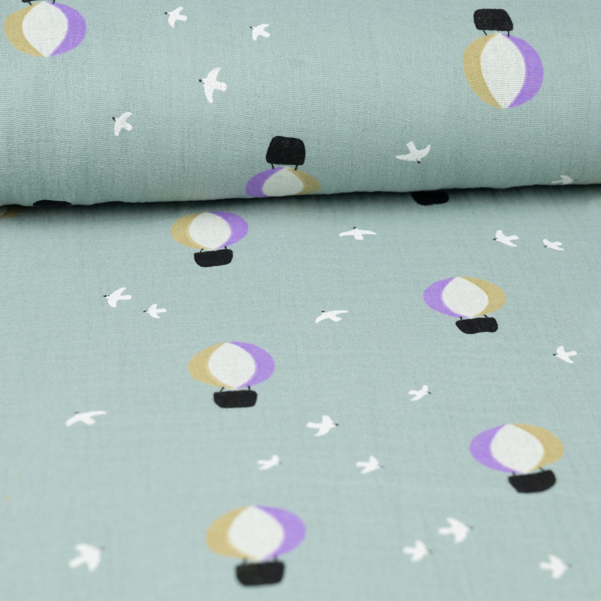 Musselin Ballons nilgrün - elli&else