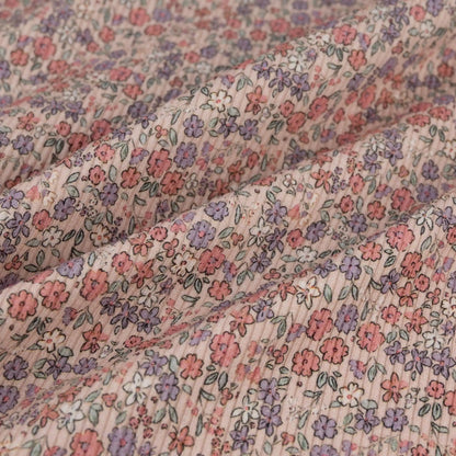 Rib Jersey Blumenwiese lehmrosa - elli&else