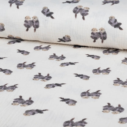 Musselin Otter&Friends | Family Fabrics - elli&else