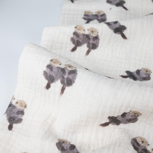 Musselin Otter&Friends | Family Fabrics - elli&else
