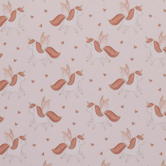 Rib Jersey Einhorn rosa - elli&else