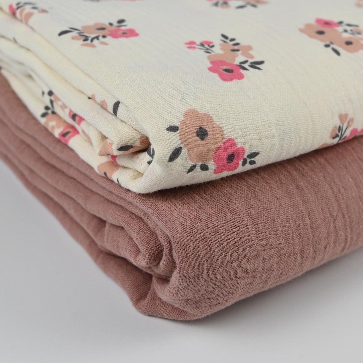 Musselin Blumen apricot - elli&else