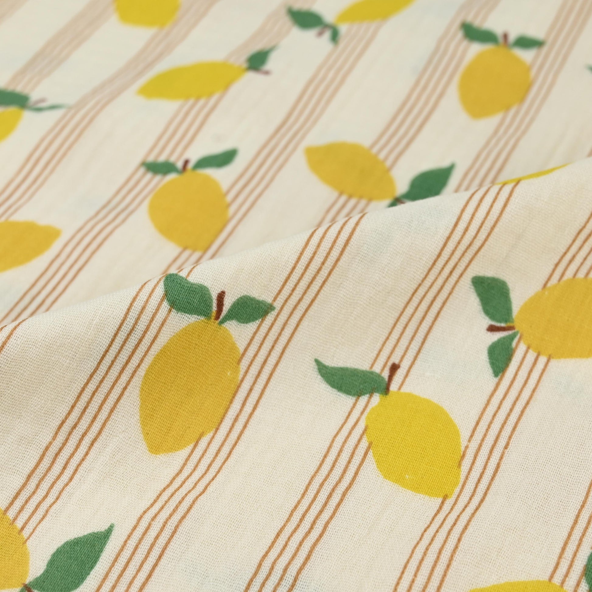 Musselin Zitronen & Streifen - elli&else