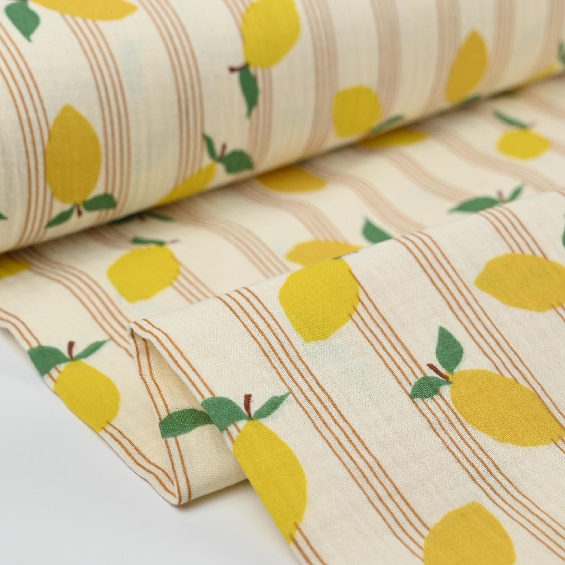 Musselin Zitronen & Streifen - elli&else