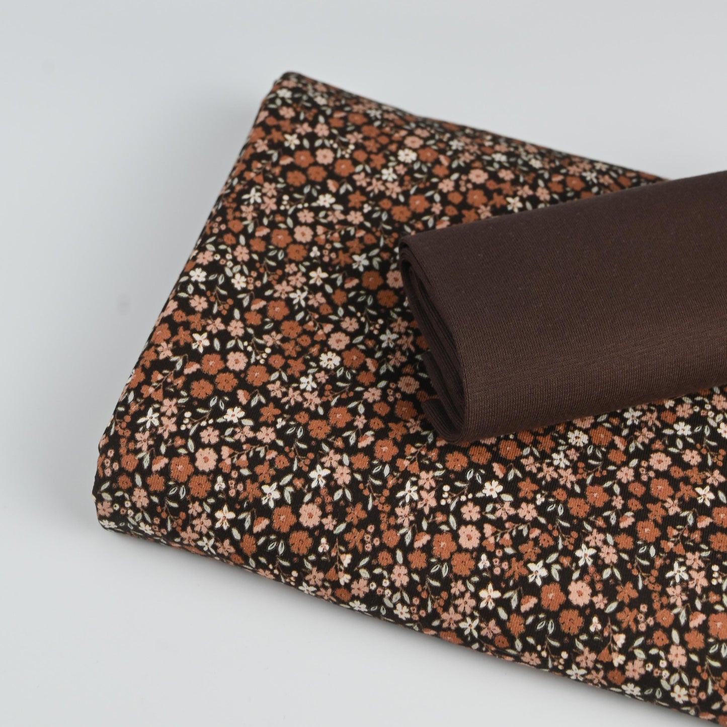 Jersey Blumenwiese braun - elli&else