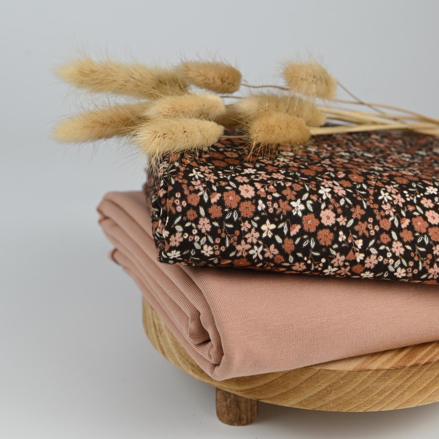 Jersey Blumenwiese braun - elli&else