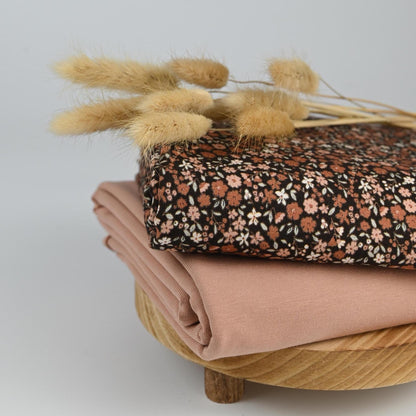 Jersey Blumenwiese braun - elli&else