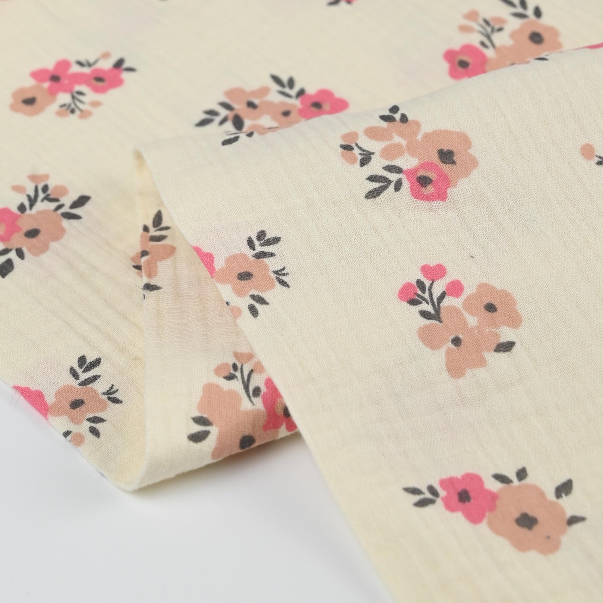 Musselin Blumen apricot - elli&else