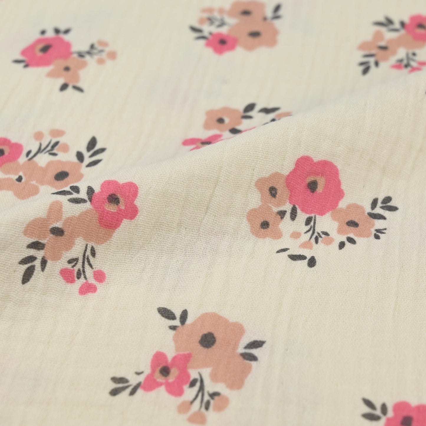 Musselin Blumen apricot - elli&else