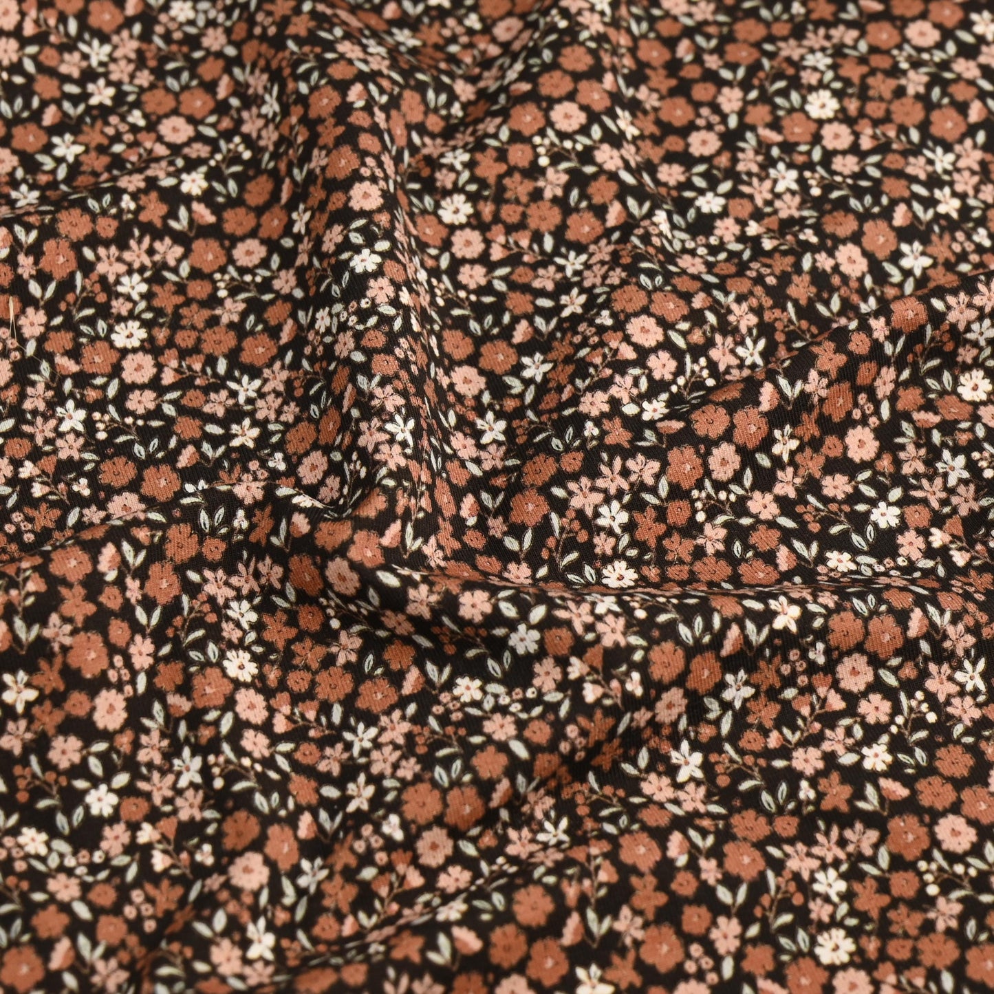 Jersey Blumenwiese braun - elli&else