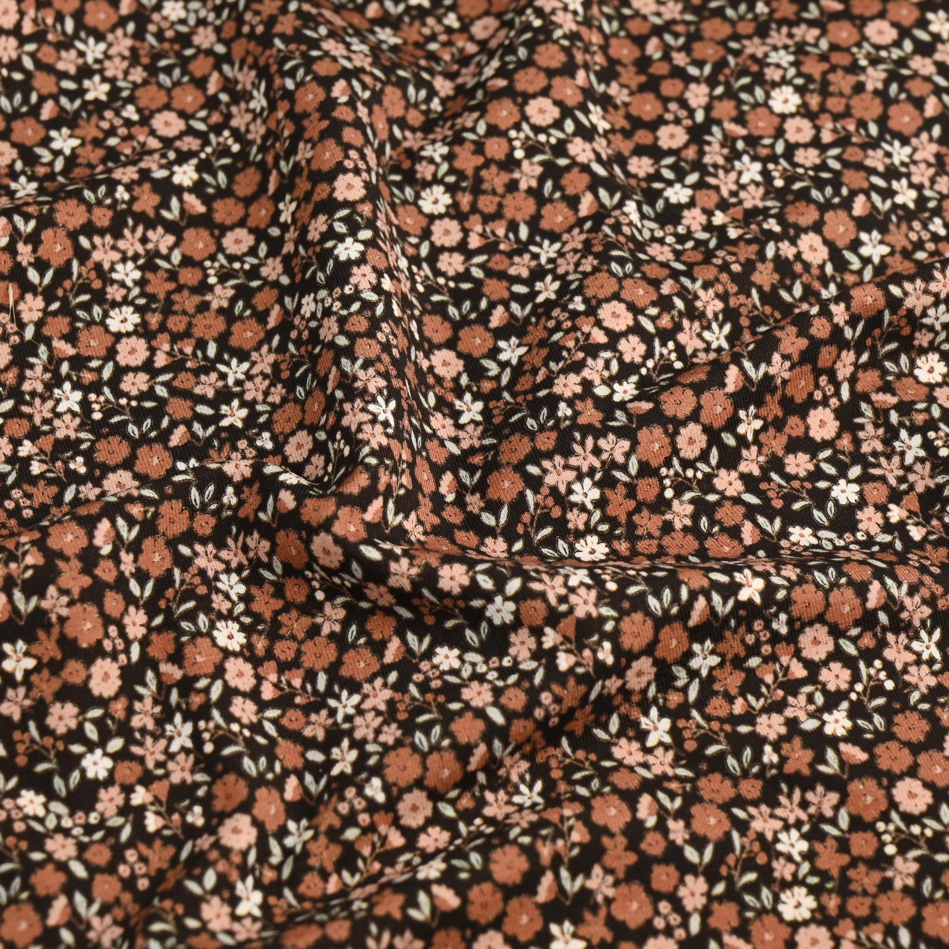 Jersey Blumenwiese braun - elli&else