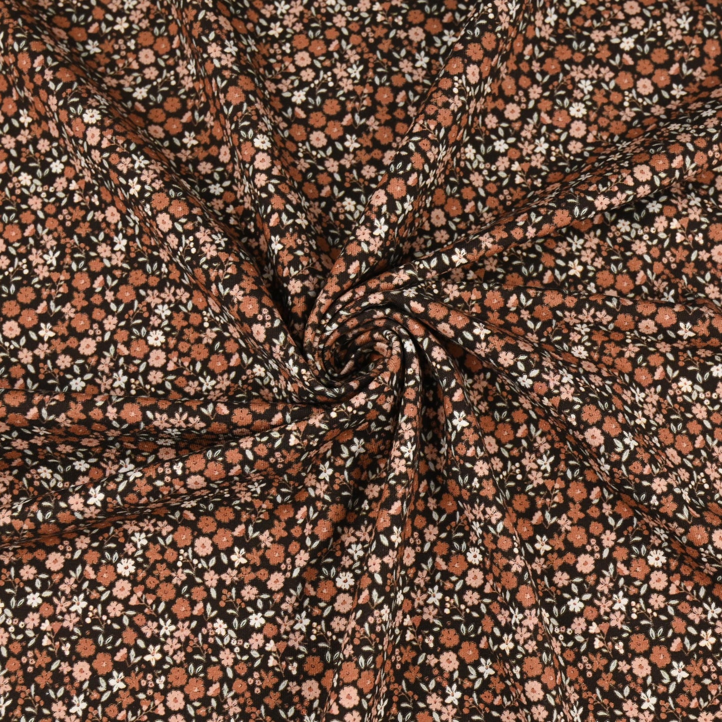 Jersey Blumenwiese braun - elli&else