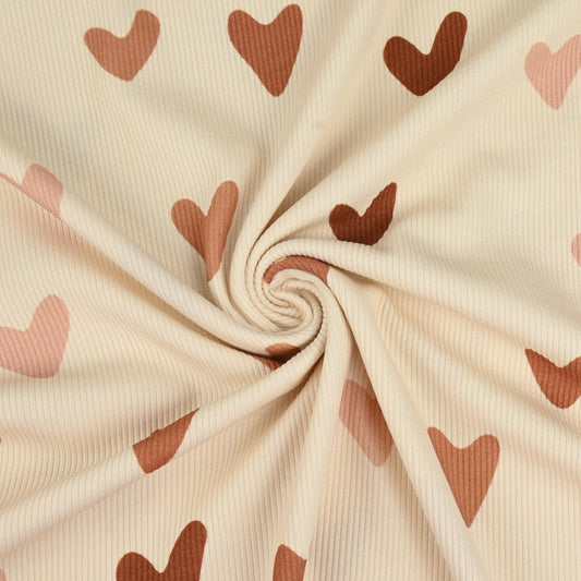 Rib Jersey große Herzen - elli&else