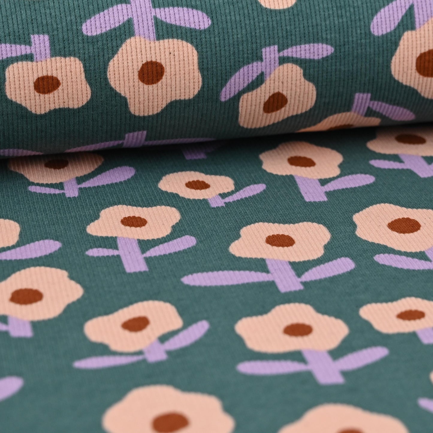 Bio Rib Jersey Blumen | Jennifer Bouron - elli&else