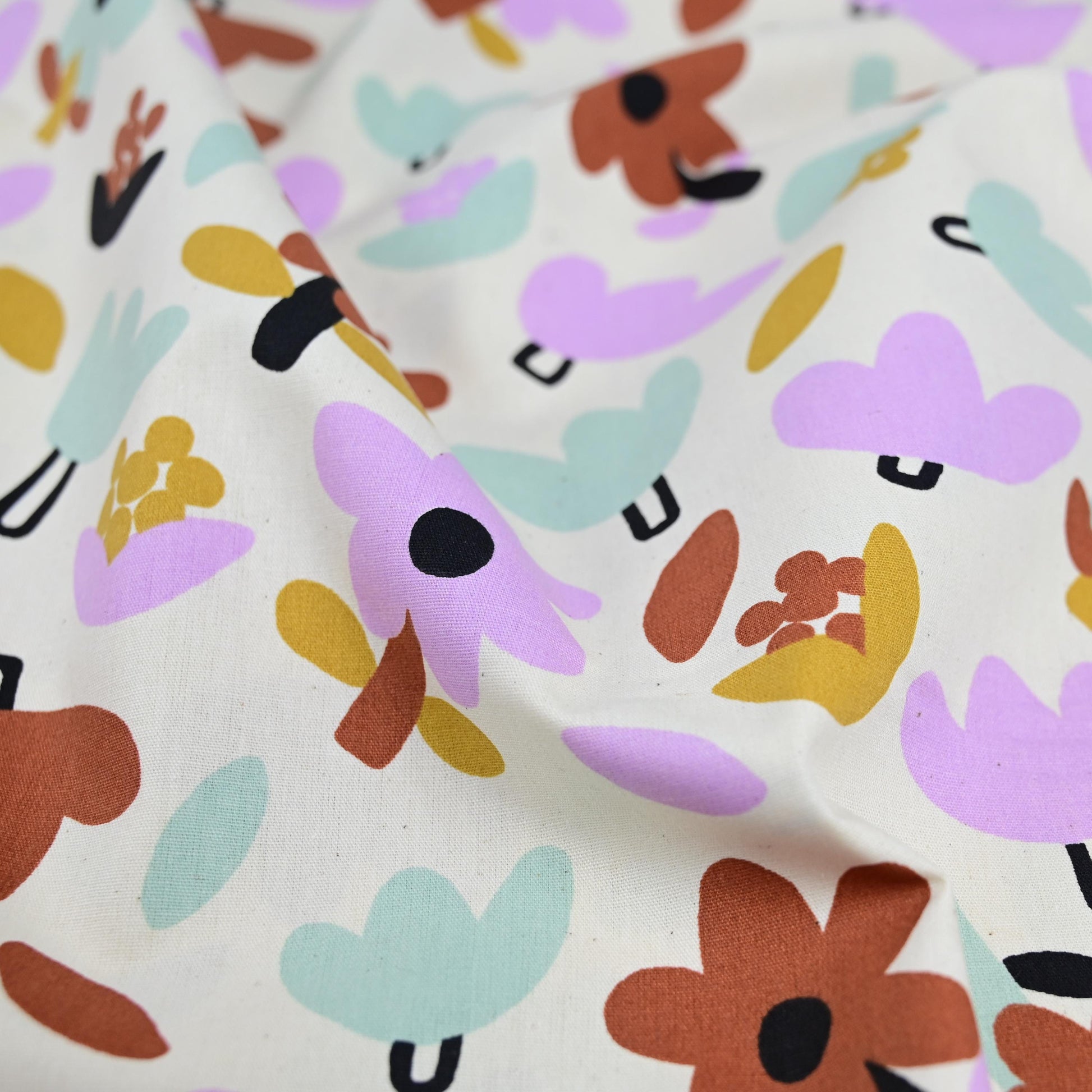 Bio-Popeline Blumen bunt | Jennifer Bouron - elli&else