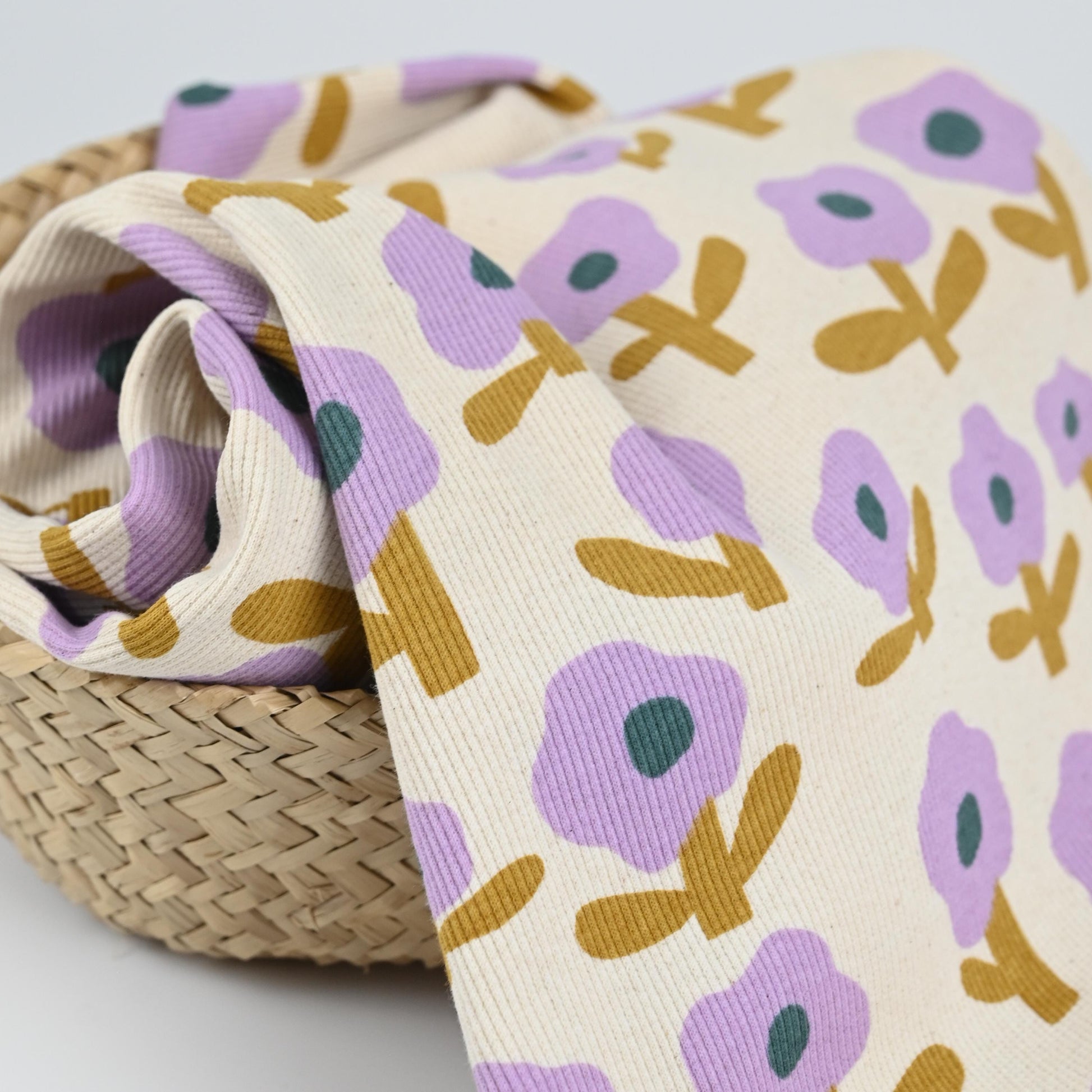Bio Rib Jersey Blumen | Jennifer Bouron - elli&else
