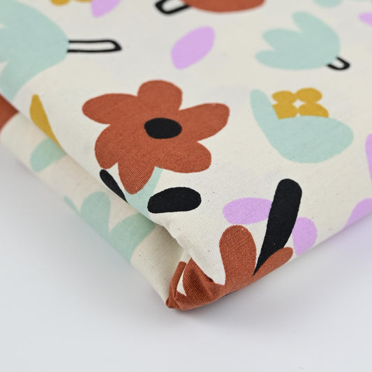 Bio-Popeline Blumen bunt | Jennifer Bouron - elli&else