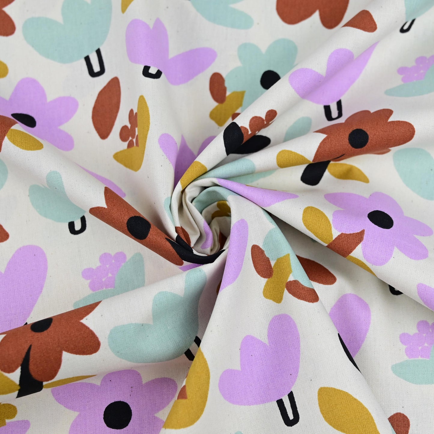 Bio-Popeline Blumen bunt | Jennifer Bouron - elli&else