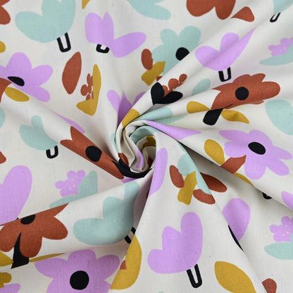 Bio-Popeline Blumen bunt | Jennifer Bouron - elli&else