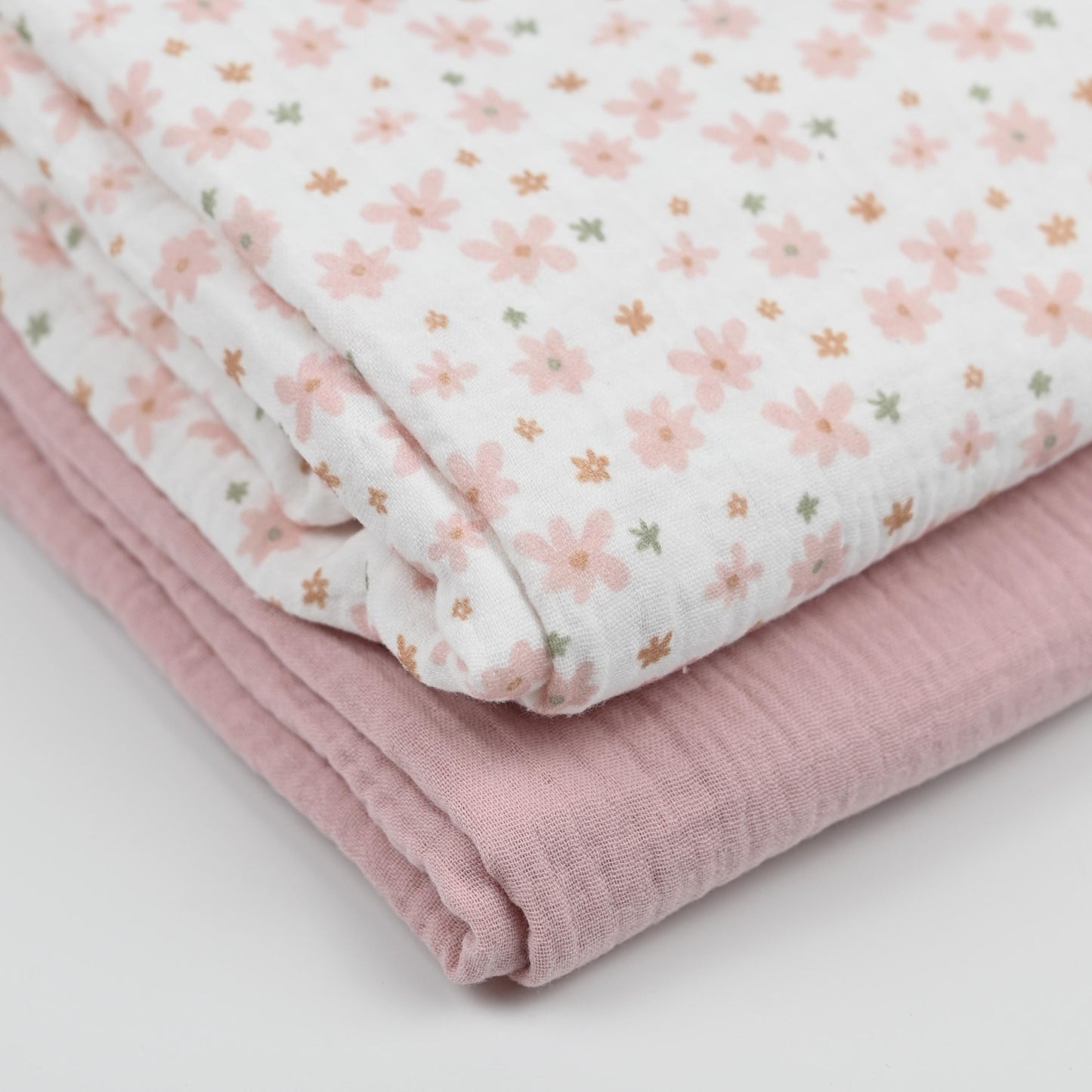 Musselin Blüten rosa