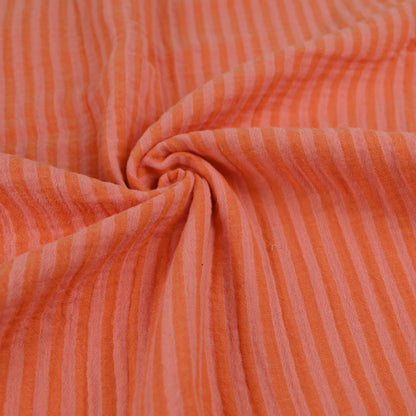 Musselin Stoff gestreift