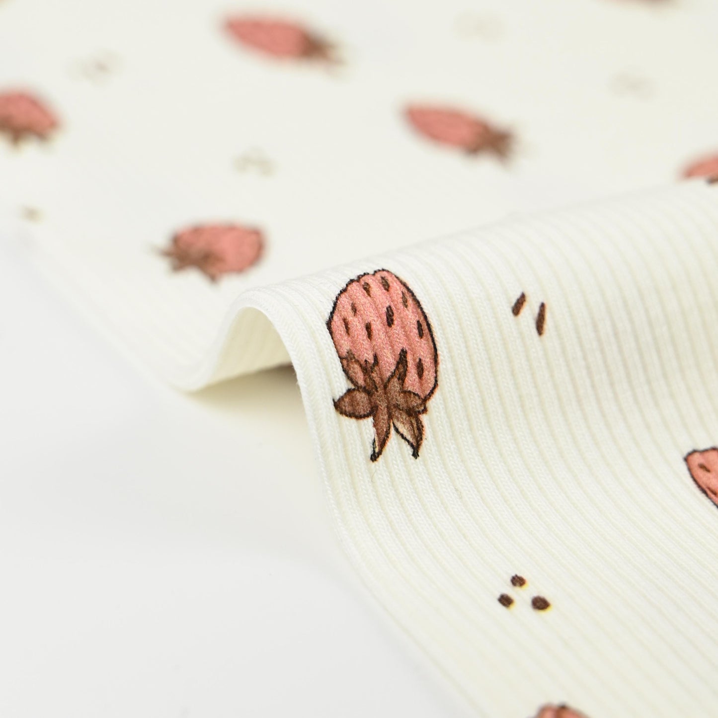 Rib Jersey Erdbeeren