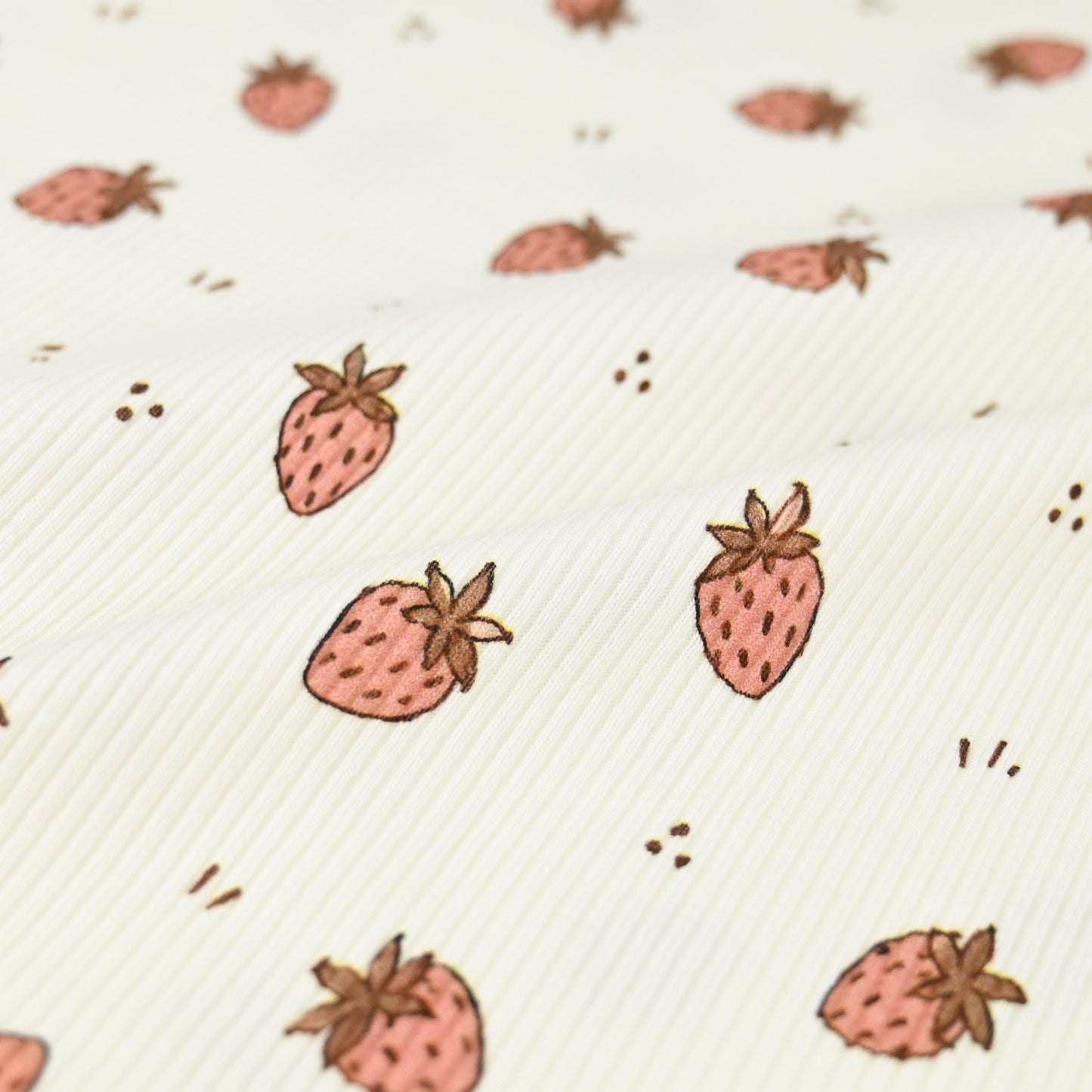 Rib Jersey Erdbeeren
