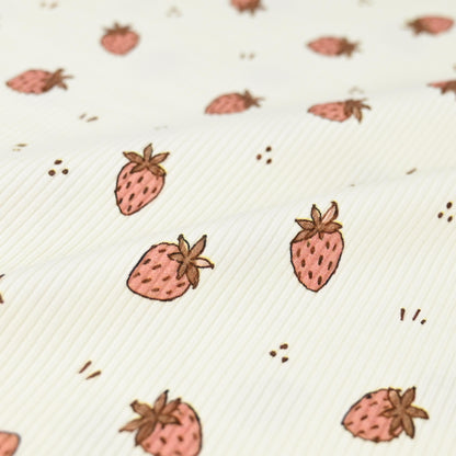 Rib Jersey Erdbeeren