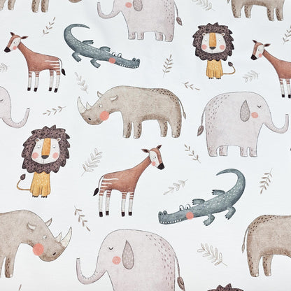 Jersey Afrika: Elefant, Löwe, Nashorn Meterware - elli&else