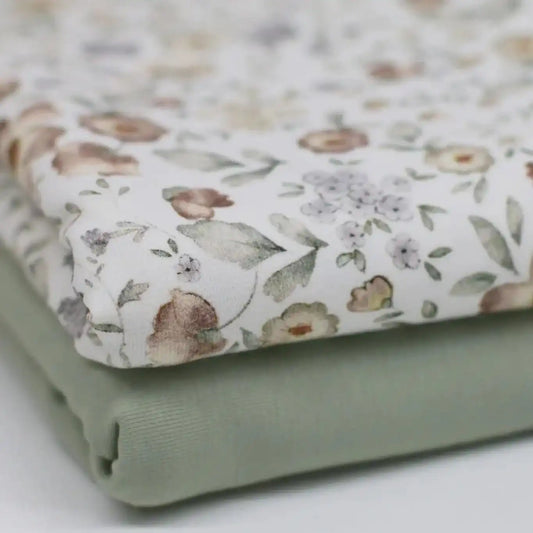 Jersey Blumen Soft Florals - Stoff bei elli&else