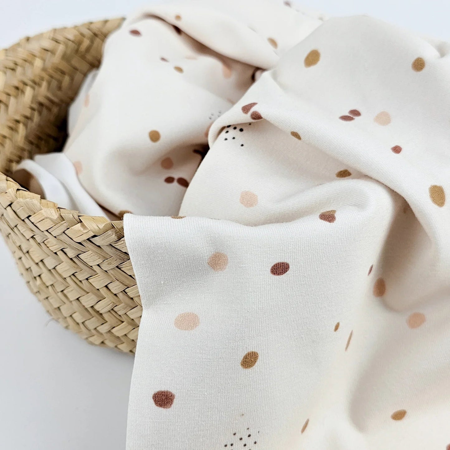 Jersey Konfetti beige Meterware - elli&else