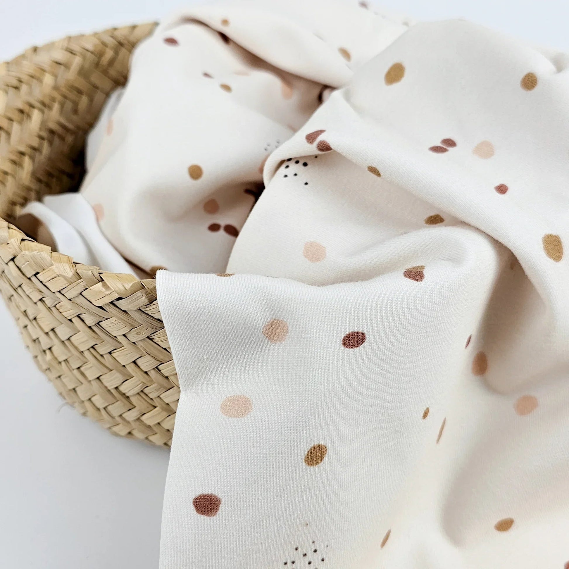 Jersey Konfetti beige Meterware - elli&else